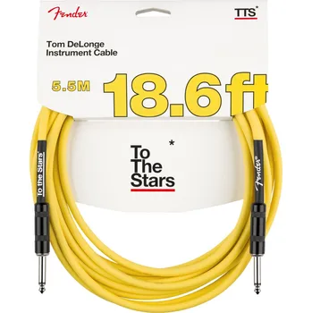 Audio kabel Fender Tom DeLonge 18.6' To The Stars Instrument Cable, Graffiti Yello + prodloužená záruka 3 roky