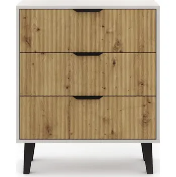 Komoda Komoda se 3 zásuvkami Borg Duo - Mebelbos Šedá 70x38.8 cm