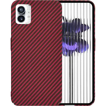 Pouzdro na mobilní telefon Techsuit Carbonite FiberShell pro Nothing Phone (1) červené