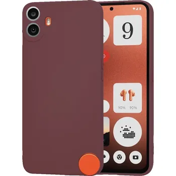 Pouzdro na mobilní telefon Techsuit SoftFlex Nothing CMF Phone 1 švestkově červený
