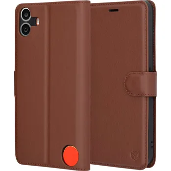 Pouzdro na mobilní telefon Kožené pouzdro Techsuit Nothing CMF Phone 1 hnědé