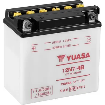 Motobaterie Konvenční 12V akumulátor bez kyseliny YUASA 12N7-4B