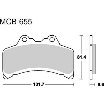 Brzdový systém Brzdové destičky LUCAS MCB 655 organické