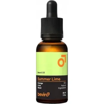 Beviro Summer lime oil - Olej na vousy s citrusovo-dřevitou vůní 30 ml