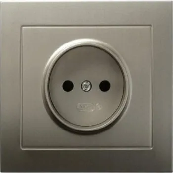 Elektrická zásuvka Satinová elektrická zásuvka GP-1W/45 KIER OSPEL