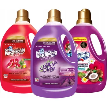 Prací prostředek Waschkönig prací Gel limitovaná edice sada Color a Universal 3 305 l 3 ks