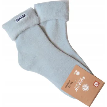 Dámské ponožky PONOŽKY BAVLNA TEPLÉ OHRNOVACÍ 38-41 aura.via