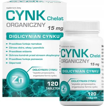 Chelátovaný Zinek 15 mg 120 tablet Vege PLEŤ VLASY NEHTY LIBIDO ZRAK KOSTI