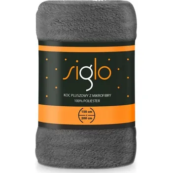 deka Plyšová deka 150x200 Mikrovlákno SIGLO Popelavá 150x200