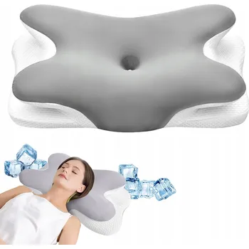 Polštář ORTOPEDICKÝ POLŠTÁŘ PRO SPANÍ PROFILOVANÝ S PROHLOUBENÍM PAMĚŤOVÁ PĚNA