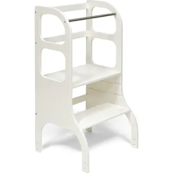 učicí věž Ette Tete STEP UP® – Montessori učící věž s nastavitelnou výškou, bílá