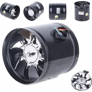 Domácí ventilátor Potrubní ventilátor fi150 mm TICHÝ 40db! výkonný 530m3/h