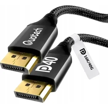 Video kabel KABEL DISPLAYPORT 2.1 DP - DP UHD 16K 60HZ 40Gbps 3m