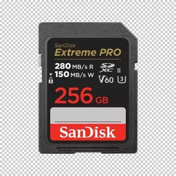 Paměťová karta SanDisk Extreme PRO 256GB 280MB/s V60 UHS-II