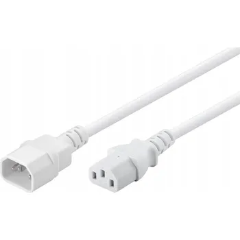 Napájecí kabel Napájecí kabel IEC C13 - C14 Goobay bílý 2m