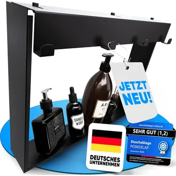 Drátěná police POWERLAP Odkládací polička do sprchy bez vrtání