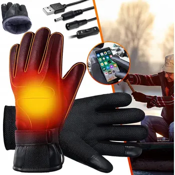 Rukavice VYHŘÍVANÉ RUKAVICE PRO MUŽE A ŽENY, ZIMNÍ RUKAVICE S VYHŘÍVÁNÍM