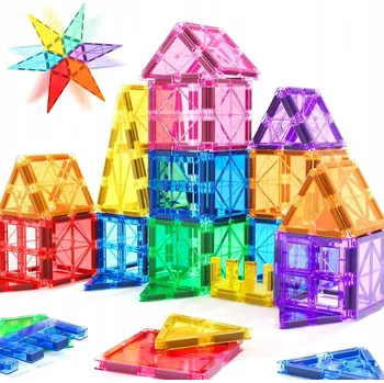 ostatní stavebnice STAVEBNICE VELKÉ 3D PANELY 40el MAGNETIC