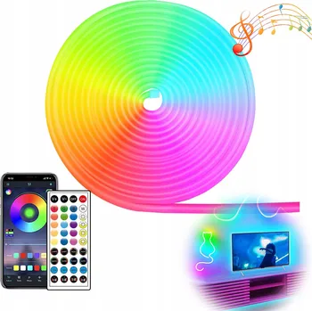 LED osvětlení LED RGB pásek 10M 24V LED diody DÁLKOVÝ OVLADAČ SILNÝ SET APLIKACE BLUETOOTH