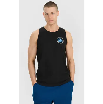 Pánské tílko Pánská trička bez rukávů 4F tank top M122 20S černá M