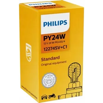 Žárovka Žárovka, směrová svítilna Philips PY24W 24 W 12274SV+C1