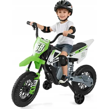 Dětské elektrovozidlo Motor Costway zelený, nosnost do 30 kg