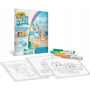 kreativní sada Crayola Vodní Omalovánka pro děti bez ušpinění Mess Free BLUEY na pláži
