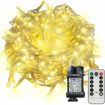 Vánoce SILNÉ VÁNOČNÍ OSVĚTLENÍ NA STROMEČEK 350 LED VENKOVNÍ VNITŘNÍ SVÁTEČNÍ BÍLÉ TEPLÉ DEKORACE