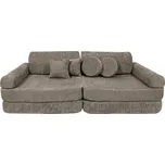 MeowBaby Velká modulární pohovka pro deti - Premium Boucle, Tan Beige