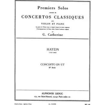 Joseph Haydn: Extrait concerto En Ut Violon (noty na housle, klavír)