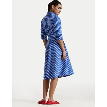 Dámské šaty Polo Ralph Lauren Košilové šaty 211891428004 Modrá Regular Fit 10