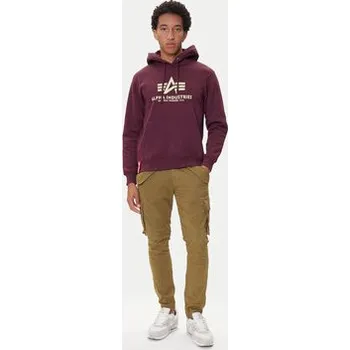 Pánské kalhoty Alpha Industries Kalhoty z materiálu Combat 126215 Zelená Slim Fit 30