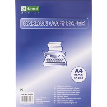 Kancelářský papír Kopírovací papír D.rect 105200 černý, formát A4, 50 kusů