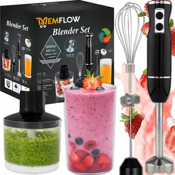 VÍCEÚČELOVÝ RUČNÍ BLENDER MIXÉR KUCHYŇSKÝ ROBOT 5V1 SEKÁČEK 1600W