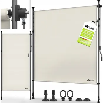 Stínicí technika Balkónová markýza, na střešní okno, venkovní, terasová 120 x 310 cm béžová