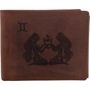 Peněženka Pánská peněženka MERCUCIO světlehnědá vzor 35 blíženci 2911908
