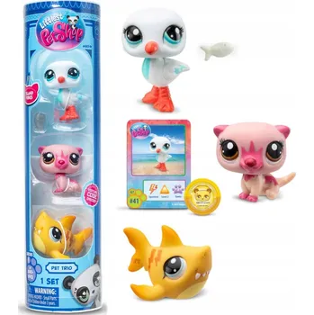 Figurka LITTLEST PET SHOP SÉRIE 1 ISLAND VIBES PET TRIO – SADA 3 FIGUREK LPS