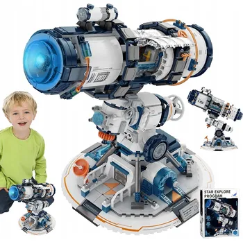 ostatní stavebnice VESMÍRNÝ TELESKOP STAVEBNICE S PODSVÍCENÍM HRAČKA PRO DĚTI