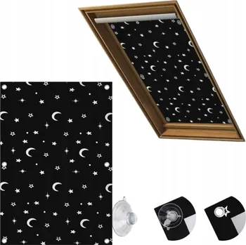 Roleta Roleta Termiczna Dachowa Do Okien Velux Zatemňovací 76x78cm, 4x přísavka