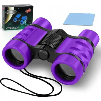Dalekohled TELESKOPICKÝ DALEKOHLED PRO POZOROVÁNÍ PTÁKŮ A PŘÍRODY PRO DĚTI FIALOVÝ