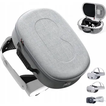 Virtuální realita Pouzdro pro Meta Quest 3S/Quest 3/Vision Pro/Pico 4 šedé pouzdro kufřík taška