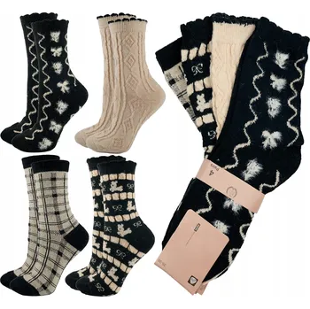 Dámské oblečení Ponožky 5 párů bavlněných DÁREK Ponožky Zimní