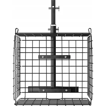 Úložný box SucceBuy Košík na kolo 45x45x39 CM Nosnost 15KG Odolný vůči korozi Zadní košík