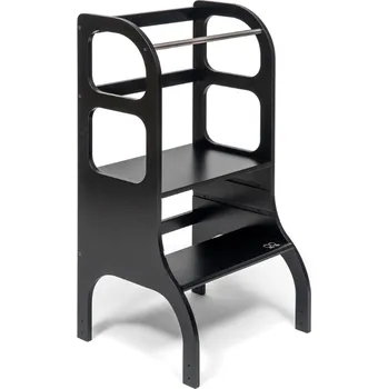 učicí věž Ette Tete STEP UP® – Montessori učící věž s nastavitelnou výškou, černá