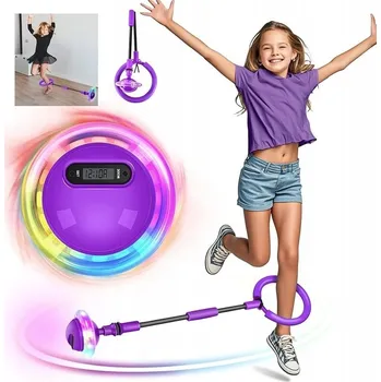 Obraz SVÍTÍCÍ SKÁKACÍ MÍČEK S LED DISPLEJEM, POČÍTADLEM SKOKŮ A KALORIÍ