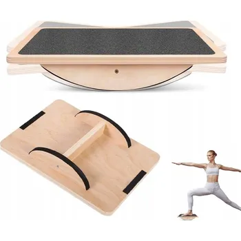 BALANČNÍ DESKA pro TRÉNINK ROVNOVÁHY, POSÍLENÍ KOTNÍKŮ a JÓGU – BALANCE BOARD