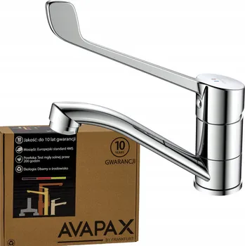 Vodovodní baterie Stojánková umyvadlová baterie Avapax Umyvadlová baterie MEDICO, stříbrná