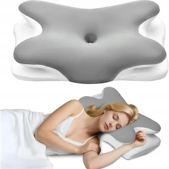 Polštář ORTOPEDICKÝ POLŠTÁŘ ERGONOMICKÝ Z PAMĚŤOVÉ PĚNY, PROFILOVANÝ POD KRK A ŠÍJI