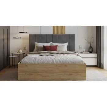 Postel Čalouněná postel GRENADA 120x200 cm se zdvižným roštem grafit