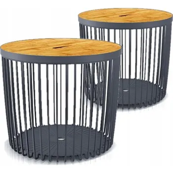 Konferenční stolek Konferenční stolek Prosperplast kulatý 38 x 38 x 36 cm černý